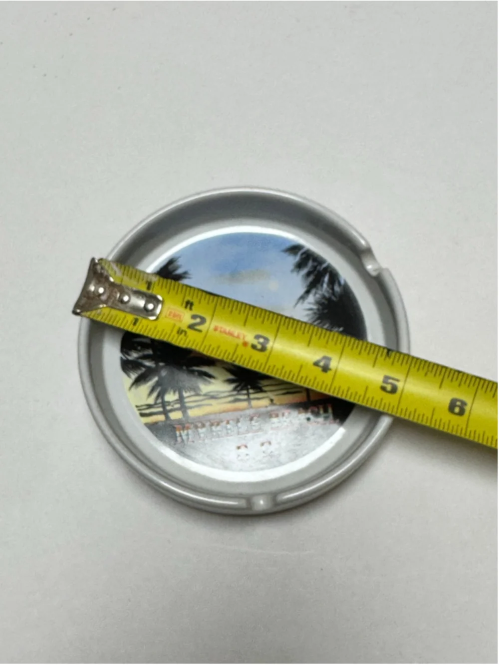 Myrtle Beach SC Souvenir Ashtray Tropical Sunset Design
